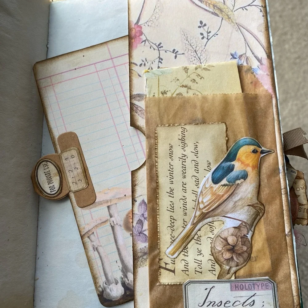 🆕 Handmade Travelers Notebook Junk Journal - Diary of an Edwardian Lady